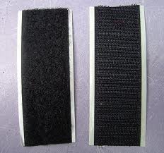 Klitteband zelfklevend 20 mm zwart